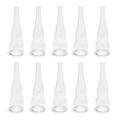 Elitzia Four Types Of Acne Blackhead Absorbing Glass Tube Types Multiple Use Electrotherapy Beauty Machine Accessories 10/set Of The Same Type ETD215SA (Gourd Shaped)