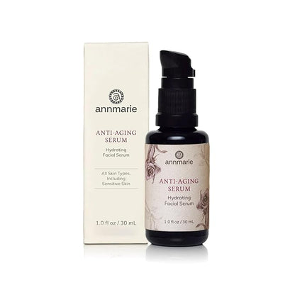 Annmarie Skin Care Anti-Aging Serum - Aloe-Vera Based Serum with Hyaluronic Acid & Herbal Extracts. Hydrating & Firming Serum for Dry Skin, Fine Lines & Wrinkles, For All Skin Types (30ml, 1.0 fl oz)