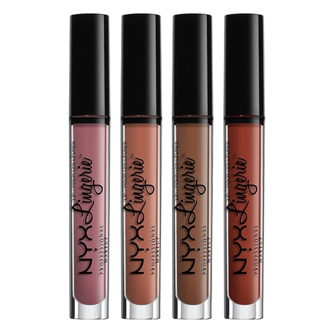 NYX PROFESSIONAL MAKEUP Lip Lingerie Matte Liquid Lipstick - Push-Up, Brown Spice Pink