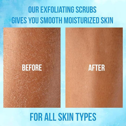 Pure Peppermint Scrub, Moisturizing and Exfoliating Face & Body Scrub, Organic Exfoliator, Fights Stretch Marks, Fine Lines and Wrinkles, Natural Shower Scrub