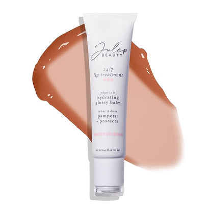 Julep Glow Essentials: Antioxidant Rosehip Seed Facial Oil, So Awake Snail Mucin Radiant Complexion Booster & Moisturizer, and 24/7 Lip Treatment -Sheer Joy - Complete Hydration and Nourishment Set