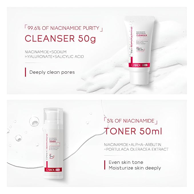 Niacinamide Skincare Set: 4pcs Beauty Kit