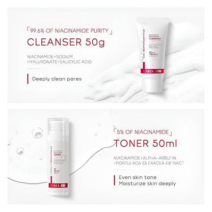 Niacinamide Skincare Set: 4pcs Beauty Kit