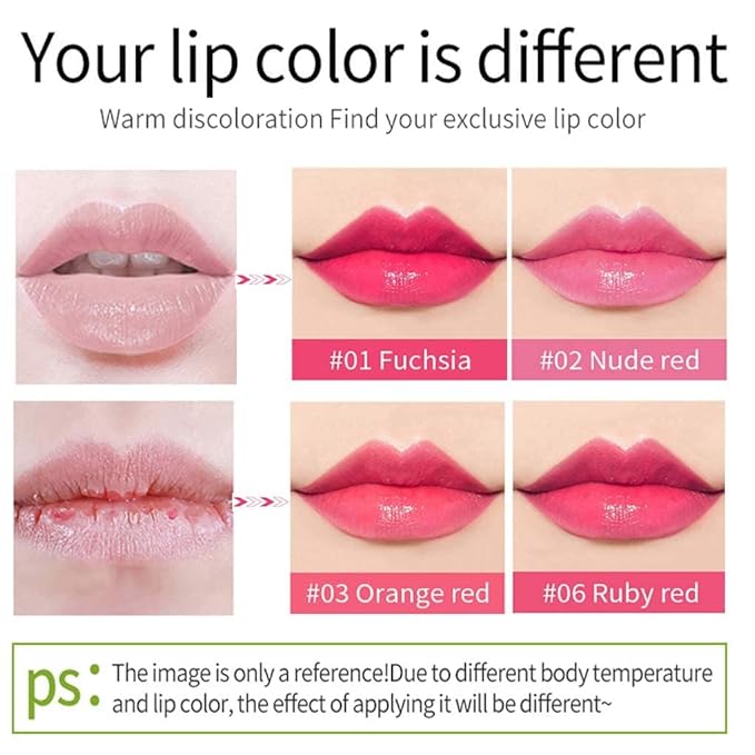 Dulele 3 Colors Hydrating Aloe Vera Lipsticks, Magic Temperature Color Changing Long Lasting Lip Balm Set, Organic Moisturizing Crystal Jelly Lip Tint Balm