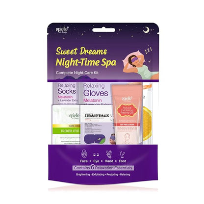 Epielle Sweet Dream Night Time Spa Kits, Luxury Gift Sets for Relaxation, Includes Spa Day Essentials, Perfect Beauty pack for Pampering & Self-Care, Korean Skincare