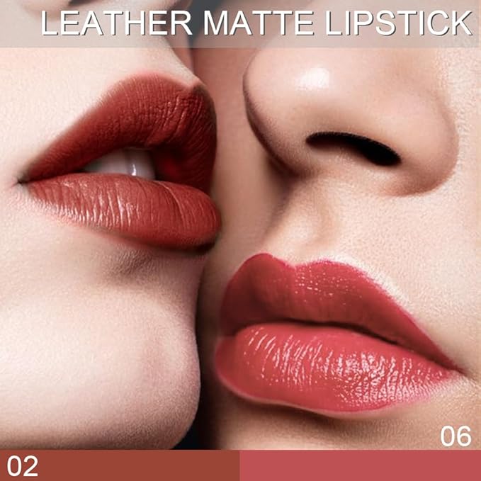 evpct 3Pcs Dark Brown Orange Red Mauve Silky Velvet Matte Lipstick Lip Crayon Set for Women Permanent Waterproof Long Lasting 24 Hour Lipstick labiales matte larga duracion 24 mate 24 horas originales
