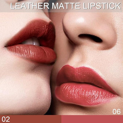 evpct 3Pcs Dark Brown Orange Red Mauve Silky Velvet Matte Lipstick Lip Crayon Set for Women Permanent Waterproof Long Lasting 24 Hour Lipstick labiales matte larga duracion 24 mate 24 horas originales