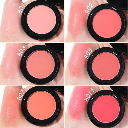 FOCALLURE Silky Face Pressed Blush,High Pigment Mineral Blusher,Create Blusher Makeup,TIPSY