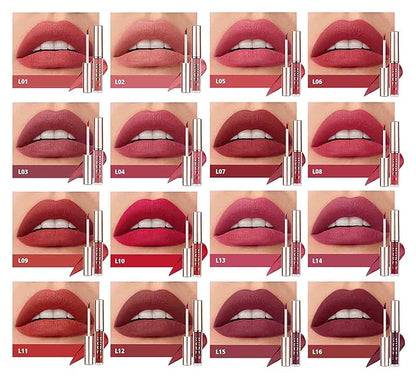 LANGMANNI Matte Liquid Lipstick Makeup Set Velvety Liquid LANGMANNI