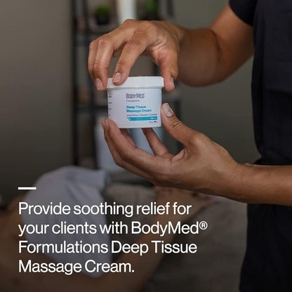 BodyMed Formulations Deep Tissue Massage Cream, 5 gal. – Fragrance-Free, All-Natural Lotion for Massage Therapy – Leaping Bunny Certified – with Arnica Extract & Jojoba – Non-Staining, & Paraben Free