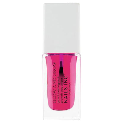 Nails.INC Mini Nail Treatment Duo, Includes Glow and Grow Nail Growth Treatment and Vit C Please Nourishing Cuticle Oil, With Active Skincare Ingredients to Promote Nail Health, Cruelty Free, Vegan