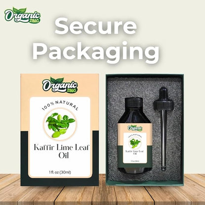 Kaffir Lime Leaf (Citrus Hystrix) Oil | Pure & Natural Essential Oil for Skincare, Hair Care, Aroma and Diffusers- 30ml/1.01fl oz