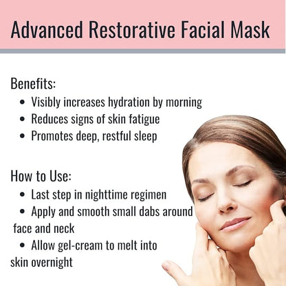 Dream Cream Menopause Skincare Night Cream - Wake Up Rested + Restored with Hyaluronic Acid, Niacinamide, Peptides, Melatonin and Magnesium. Overnight Face Mask by 2 See Transformation