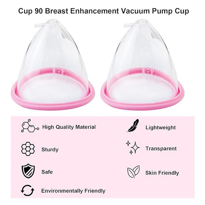 Elitzia Accessories Cup 70 80 90 105 120 One Pair Breast Enlargement Vacuum Pump Cups Shape Breast Lifting Machine Digital Breast Beauty Salon Spa Equipment Professional Beauty Instrument