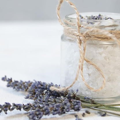 Birch & Meadow Epsom Salt with Lavender Oil, 4 lb, Magnesium Sulfate, Bath Soak, Rejuvenating Scent