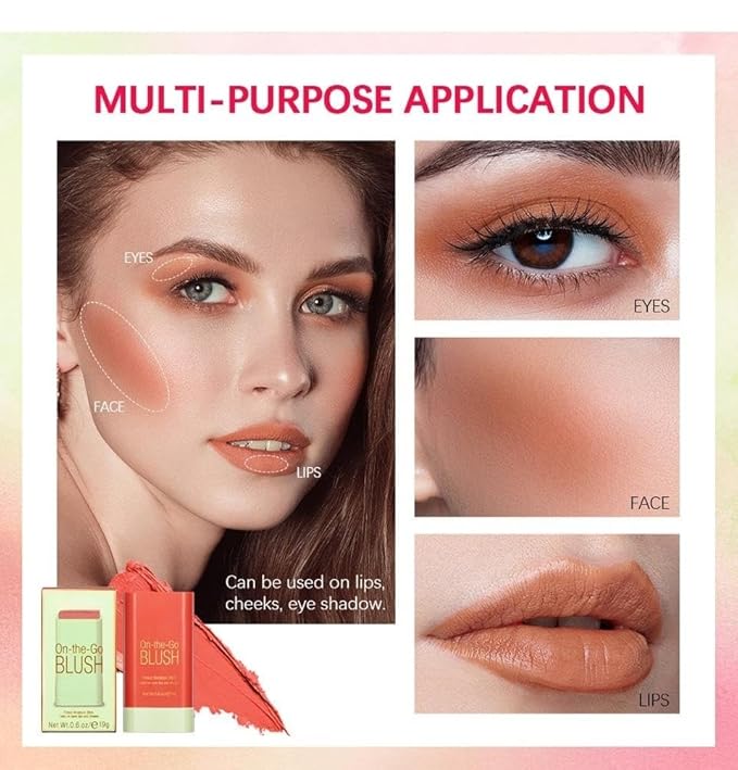 On-the-Go Makeup Blush Stick Tinted Moisture Stick, Shadow