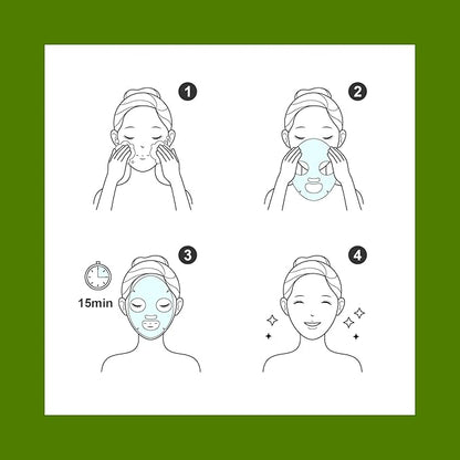 Facial mask Moisturizing face Mask - 10 Sheets, Deep Hydration, Improves Dry Skin, Sheet Mask, skincare for All Skin Types