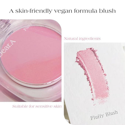 Dr.Althea Dear.A Fluffy Blush -An airy, long-lasting pressed Apricot Cream)
