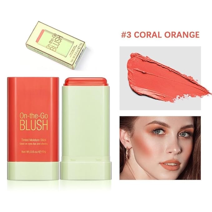 On-the-Go Makeup Blush Stick Tinted Moisture Stick, Shadow