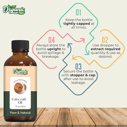 Colocynth (Citrullus colocynthis) Oil | Pure & Natural Essential Oil for Skincare and Hair Care - 30ml/1.01fl oz