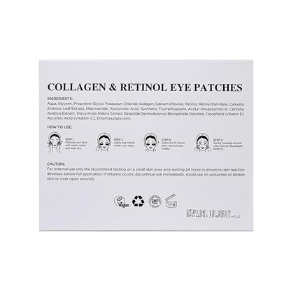 Under Eye Patches for Dark Circles,Puffy Eyes,20 Pairs Face Masks SkinCare With Collagen and Retinol for Anti wrinkles Smooth Fine Lines