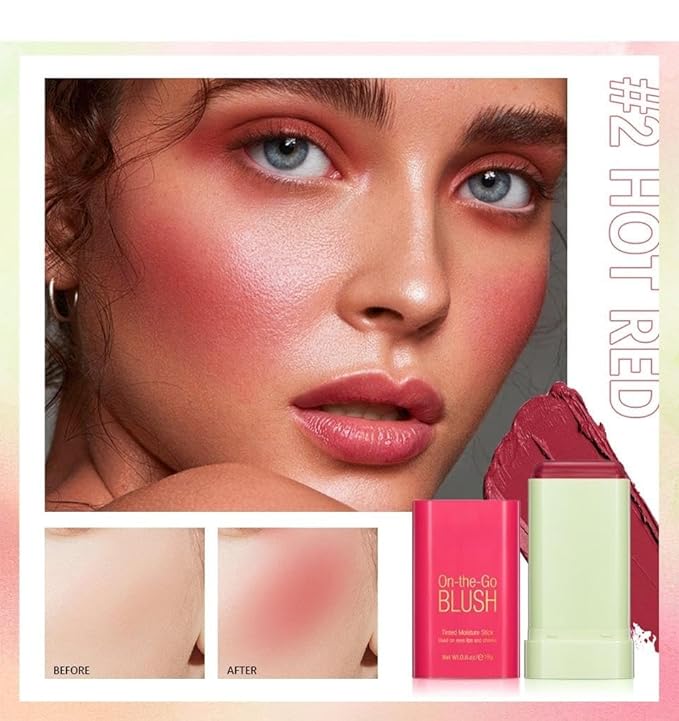 On-the-Go Makeup Blush Stick Tinted Moisture Stick, Shadow