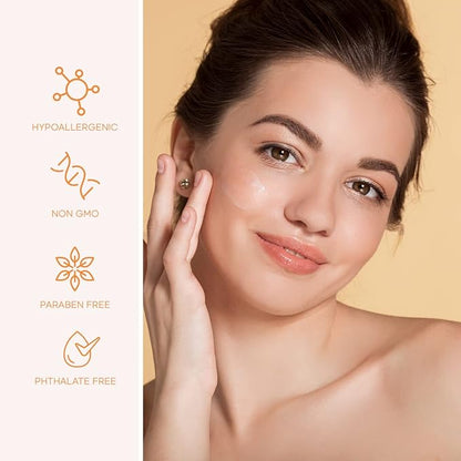 Vitamin C & Collagen Day & Night Face Moisturizer Cream - Dermatologist Tested, Brightening, Anti-Aging, Clean Beauty, Cruelty-Free Korean Skincare for All Skin Types - 1.69 oz (2-Pack)