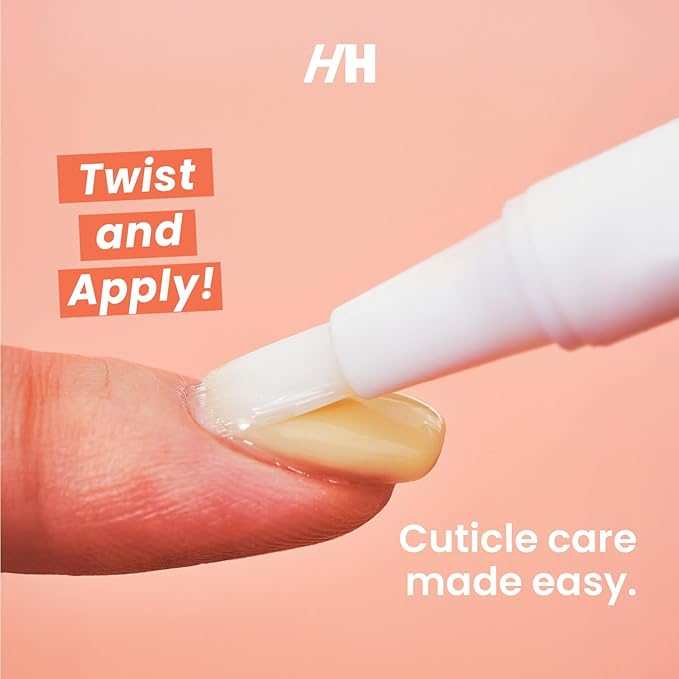 Cuticle Strengthening 8% Colloidal Oat Cuticle Oil Pen by Handmade Heroes - Rejuvenate Nail Nourish Repair Cuticles Vegan Cruelty Free Cuticle Oil helps grow nails fast for manicure and pedicure set