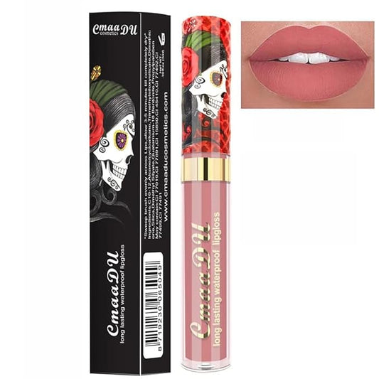 Skull Style Lipstick Matte Red Pink Purple Brown Long