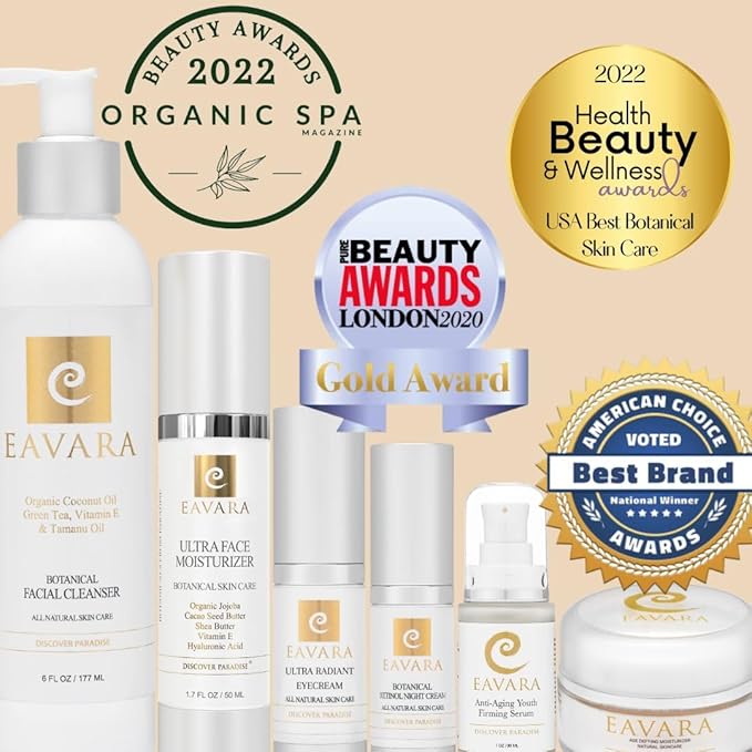 Face Moisturizer Cream, Anti Aging, Natural, and Organic Facial Lotion with Hyaluronic Acid, Shea Butter, Jojoba, Rosehip, and Kukui Oil, For Women And Men