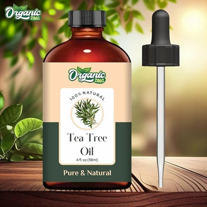 Tea Tree (Melaleuca Alternifolia) Oil | Pure & Natural Essential Oil for Aroma, Diffusers, Skincare & Haircare - 118ml/3.99fl oz