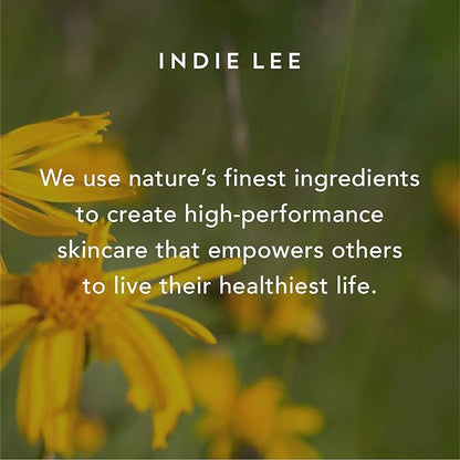 Indie Lee Citrus & Coconut Body Scrub - Hydrating Body Exfoliator & Sugar Scrub with Coconut Oil + Jojoba Oil for Dry Skin - All Over Lemon, Vanilla & Lemongrass Exfoliating Scrub (8oz)