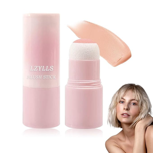 Cream Blush Stick with Brush,Waterproof Multi Cream Blush Skin K4