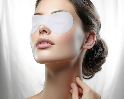 PENTA ANGEL Disposable Eye Mask Paper 50 Sheets Non Woven Eye Care Patches Cotton Spa Eye Pads Covers for Facial Skincare (100)
