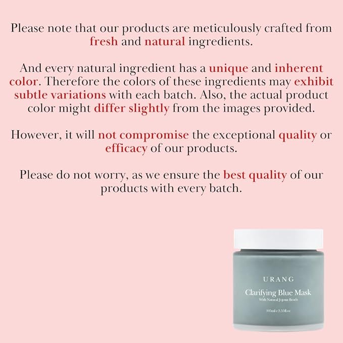 Clarifying Blue Face Mask 3.55 oz | Wash-Off, Clarifying & Exfoliating Blue Clay Face Mask With Jojoba Beads | Reduce Acne, Blackheads & Tighten Pores | Safe For All Skin Types Dry & Sensitive