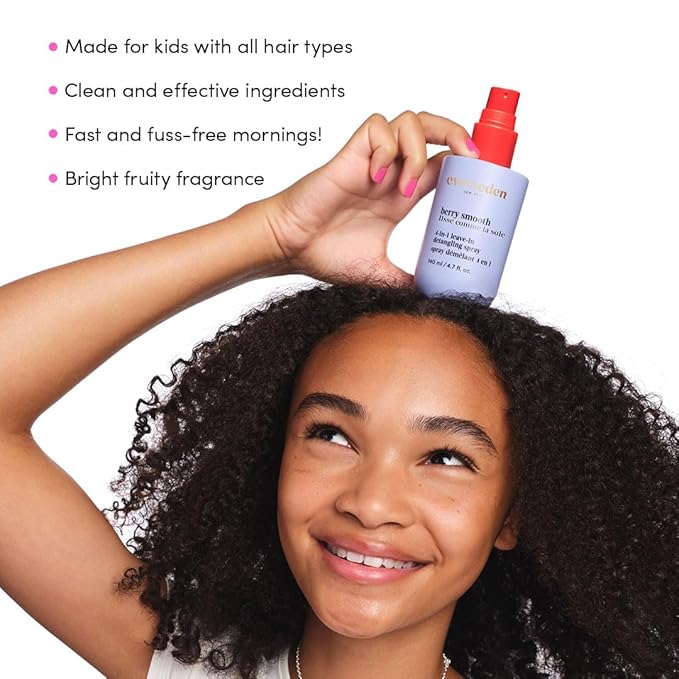 Evereden Kids Morning Skincare Set – Cloud Face Wash, SPF 20 Daily Face Cream, Hair Spray & Headband – 4-Piece Clean Routine, Vegan & Dermatologist-Tested