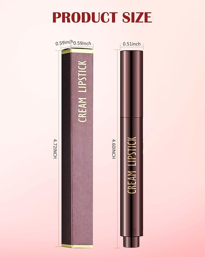 Moisturizing Lip Solid Serum Gloss,Red Shimmer Glossy Plumping Lipstick Pen, Hydrating Tint Lip Balm, Long Lasting Waterproof Jelly Lip Gloss Plumper Lip Tint Stain,Christmas Makeup Gift for Women- 08
