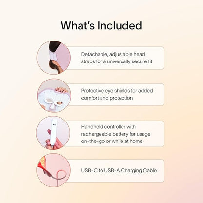 Solawave Wrinkle Retreat Light Therapy Face Mask | Red Light Mask with Infrared Light to restore firm skin | 10 minute treatment