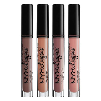 NYX PROFESSIONAL MAKEUP Lip Lingerie Matte Liquid Lipstick - Push-Up, Brown Spice Pink