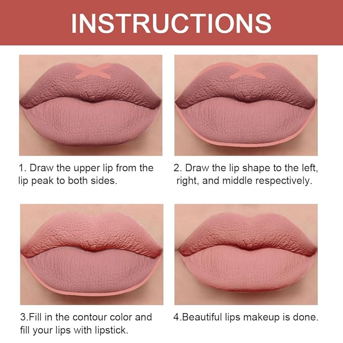 evpct 1Pcs Nude Beige Brown Lip Liner and Lip