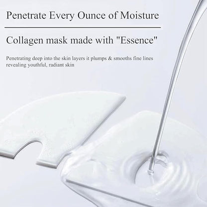 Bio Collagen Face Mask 8Pcs, Bio-Collagen Deep Mask Overnight, Korean Face Mask Pure Collagen Films Deep Hydrating Firming Lifting Anti Wrinkle Hydrogel Mask Skincare (8Pcs)
