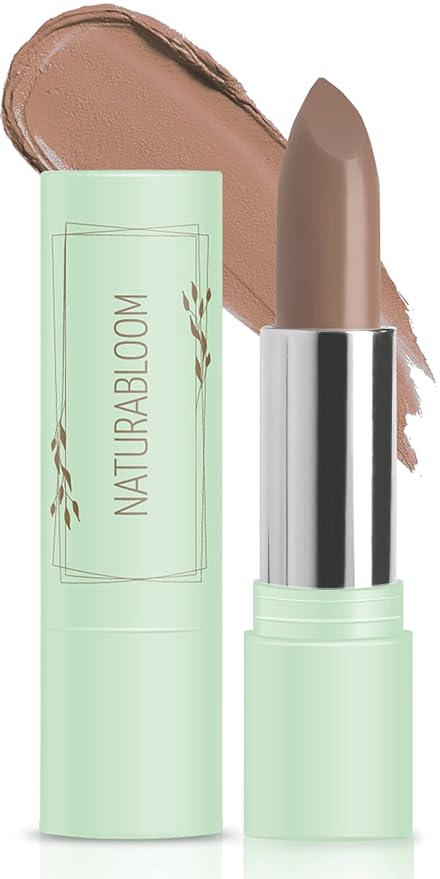 Vegan Lipstick (Hazel) - Sensational One-Stroke Long Lasting Lipstick from Natural Oils & Butters Full-Coverage Lip Color with Shea Butter & Coconut Extact - Premium Hydrating Lipsticks