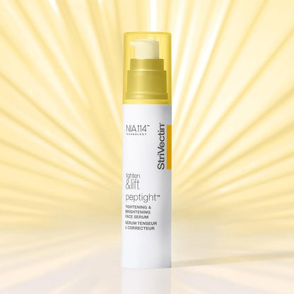 StriVectin Tighten and Lift Peptight Tightening and Brightening Face Serum with Peptides for Even Skin Tone, 1.7 Fl Oz