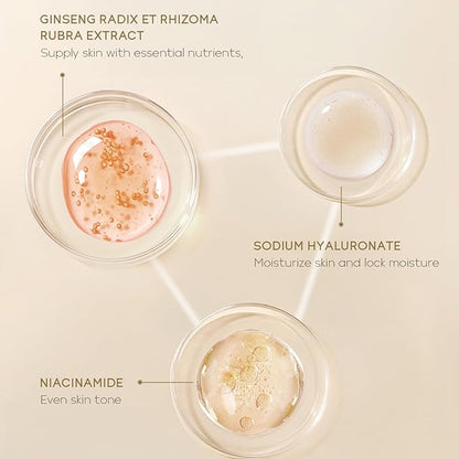 Snail Mucin Skin Care Set,Gold Snail Serum,Ginseng