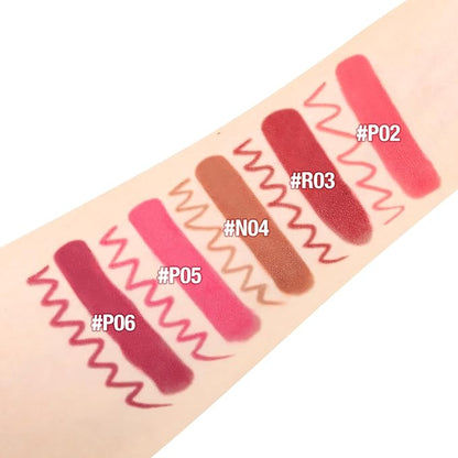 Boobeen 2Pcs Lip Liner and Lipstick Makeup Set, Lip Crayon Pencil Velvety Nude Lipliner Lip Gloss Make Up Gift Sets for Women, Ultra-Long-Lasting Matte but Not Dry