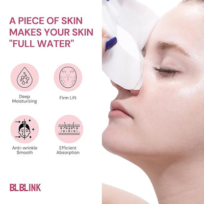 3 Pack Moisturizing Collagen Firming Hydrogel Mask 34gx15ea, Overnight Repair for Dry Skin, Collagen Face Masks, Firming & Anti-Aging, Hydrating Face Masks，Skincare