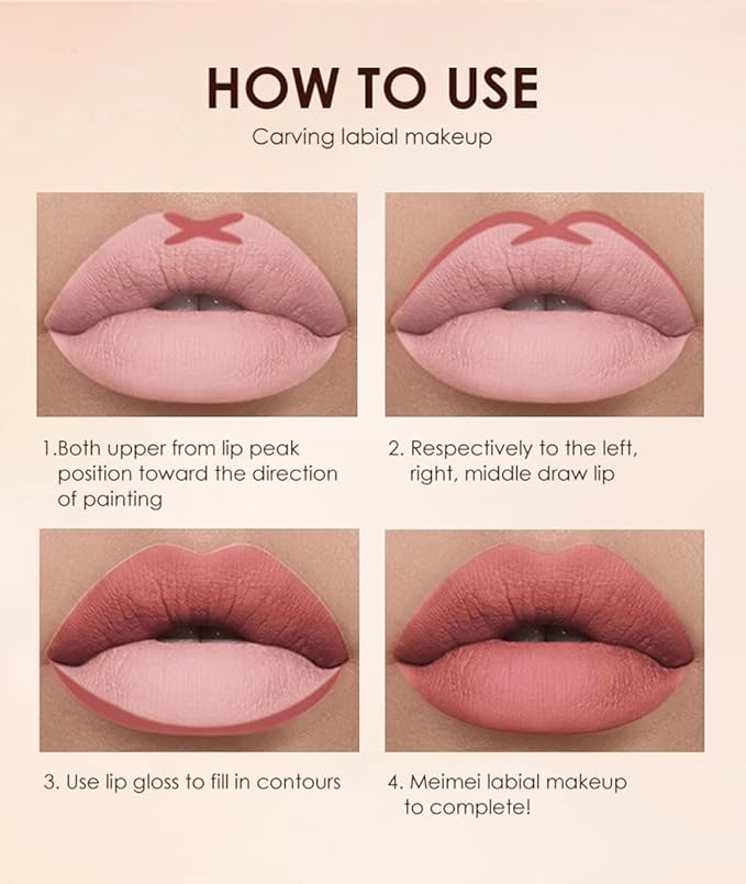 URQT 12pcs Lip Liner and Lipstick Set, 6 Velvety Matte Liquid Lipsticks + 6 Matching Smooth Lip Liner One Step Lips Long Lasting Waterproof Makeup Kits Gift Set