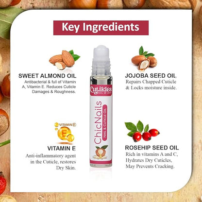 CutiCouple - Combo Pack of Cuticle Remover & Cuticle Oil - 1.33 Fl oz
