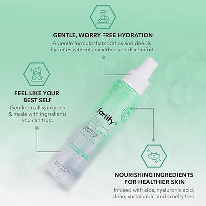 9-in-1 Korean Facial Mist Spray with Hyaluronic Acid & Aloe Vera - Anti-Aging & Hydrating - Dermatologist Tested, Fragrance-Free - All Skin Types, Clean Beauty - 130ML/4.39 FlOz