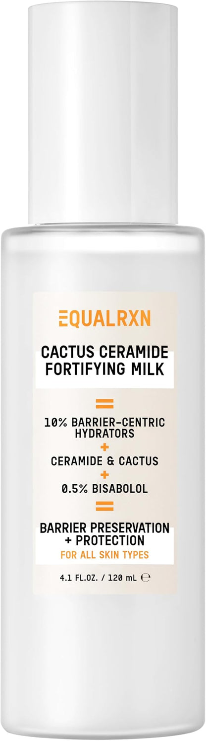 Cactus Ceramide Fortifying Milk | Calm & Hydrate & Reinforce Facial Toner | Relief Dry with ceramide NP & 0.5% Bisabolol | 10% Barrier-Centric Hydrates Toner for Sensitive & Dry Skin